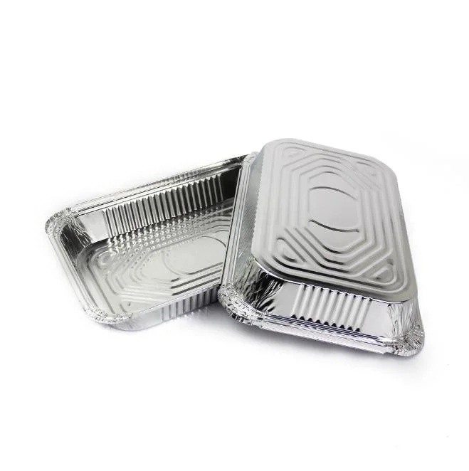 Food Grade Disposable Aluminum Foil Container Tin Drip Pans Tray Carryout Lunch Box