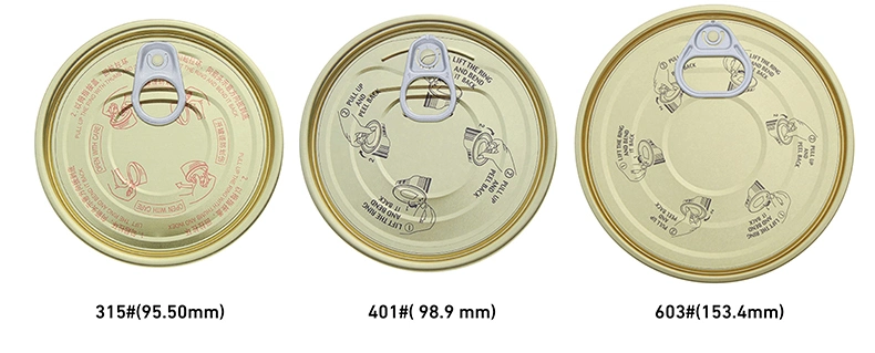 Full Open Seal Lid Cover Metal Tin with Lid Metal Cover