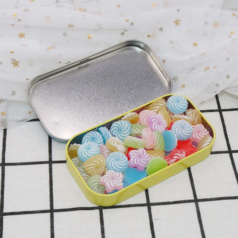 Wholesale Custom Sublimation Printed Small Metal Square Rectangle Tin Box for Plastic Golf Tees