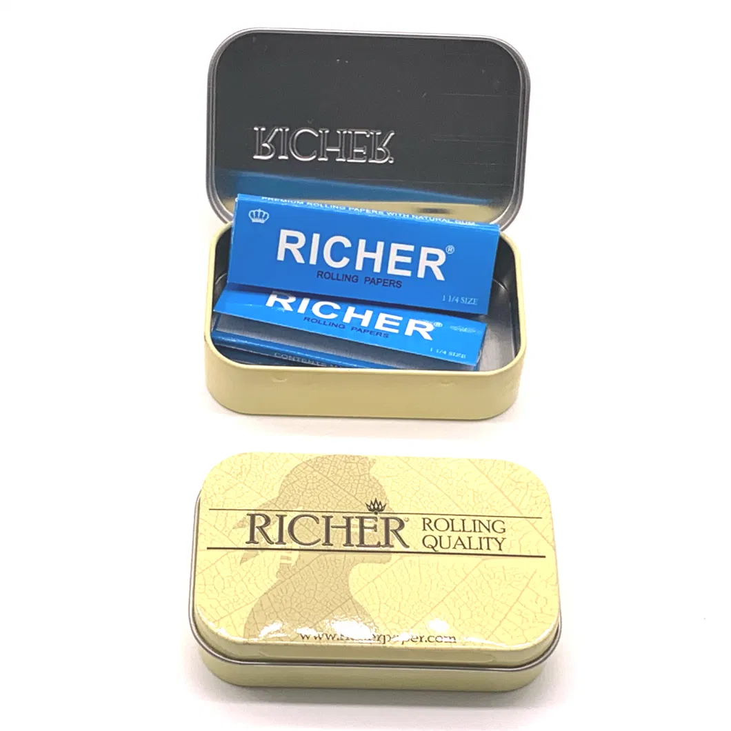 Richer Smoking Rolling Paper Tin Box