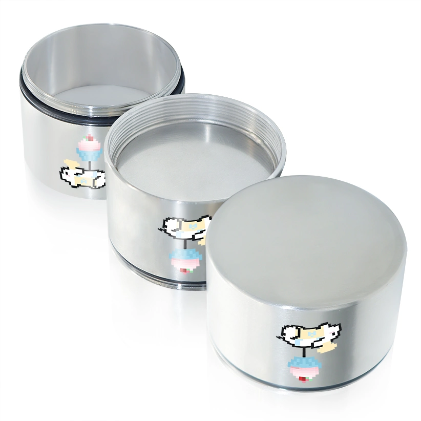 2oz Eco Friendly Herb Tobacco Packing Scent-Proof Child Resistant Aluminium Metal Container