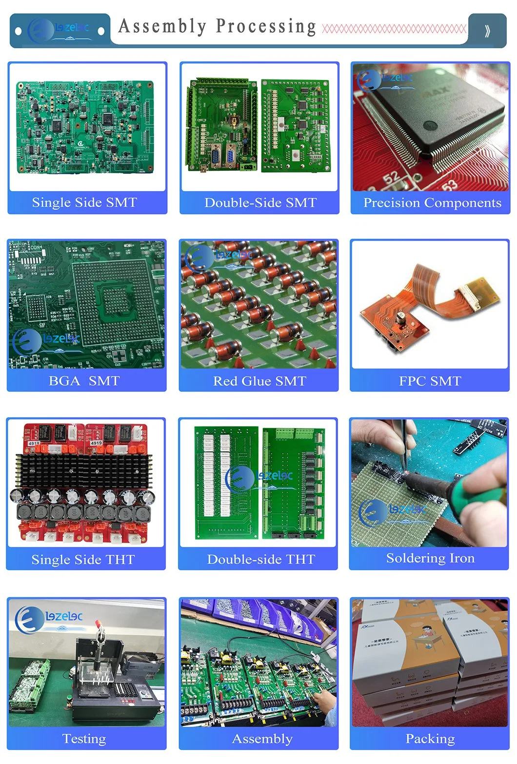 Design Schematic PCB Layout MCU Programming Structural Design Aoi /PCBA Testing