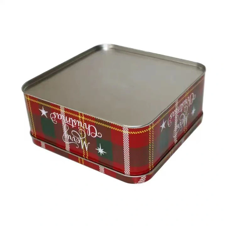 Best-Selling Decorative Wedding Gift Box Metal Christmas Tin Tin Transparent PVC Window