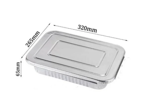 Thickened Tin Box Aluminum Foil Paper Disposable Aluminum Foil Barbecue Lunch Box Th8064