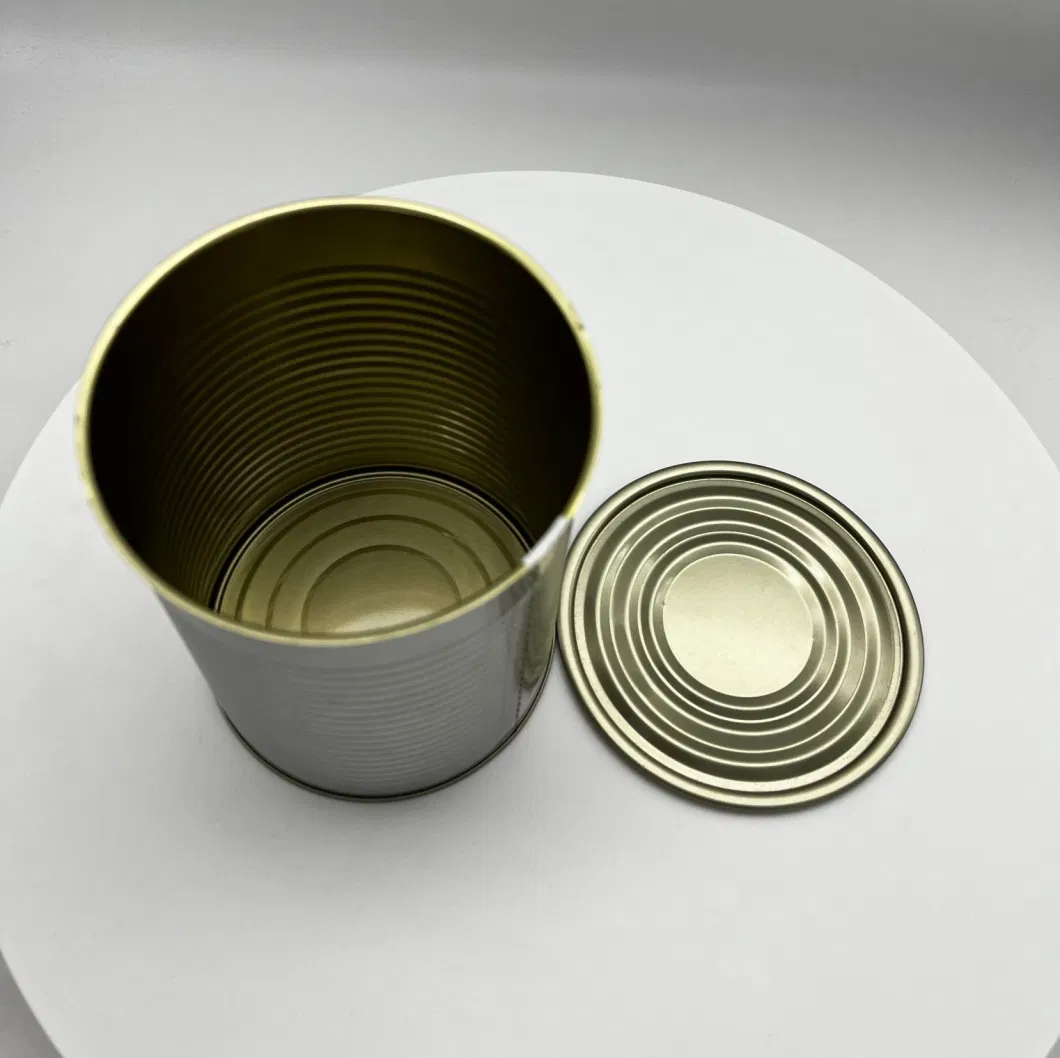 a Large Number Customized 9124# High-Quality Metal Round Tin Can for Wholesale Food Packaging