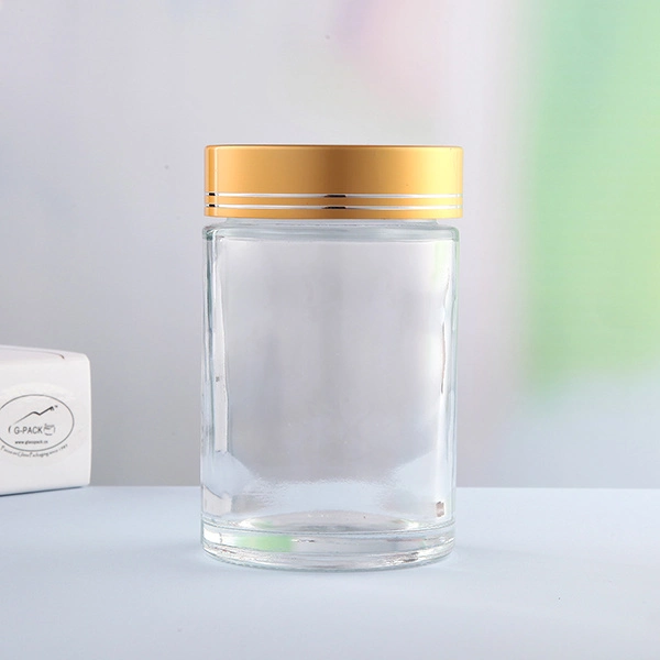 Wholesale Clear Glass Jars, Glass Containers with Metal Caps, Tin Lids,