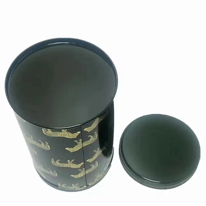 Custom High Quality Tin Container Round Tube Tin Box Metal Tea Tin