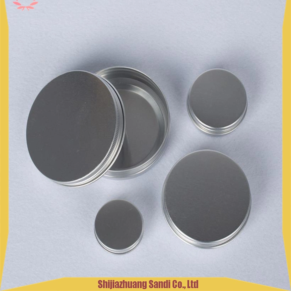 Empty Storage Container Bottle Aluminum Cosmetic Jars 5g 10g 15g 20g Silver Black Metal Aluminum Tin