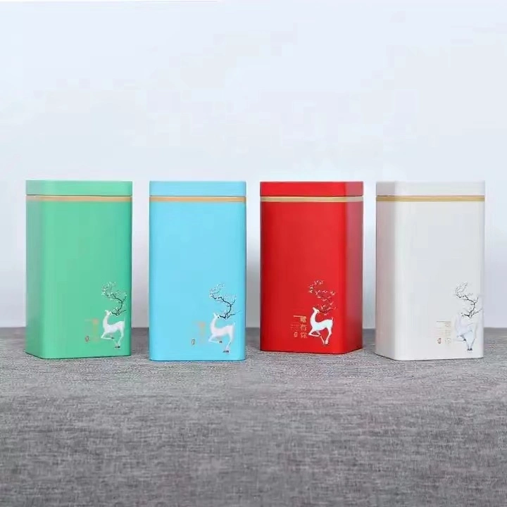 Buy Square Tin Cans Metal Boxes Wholesale Black Tea Green Tea Tin