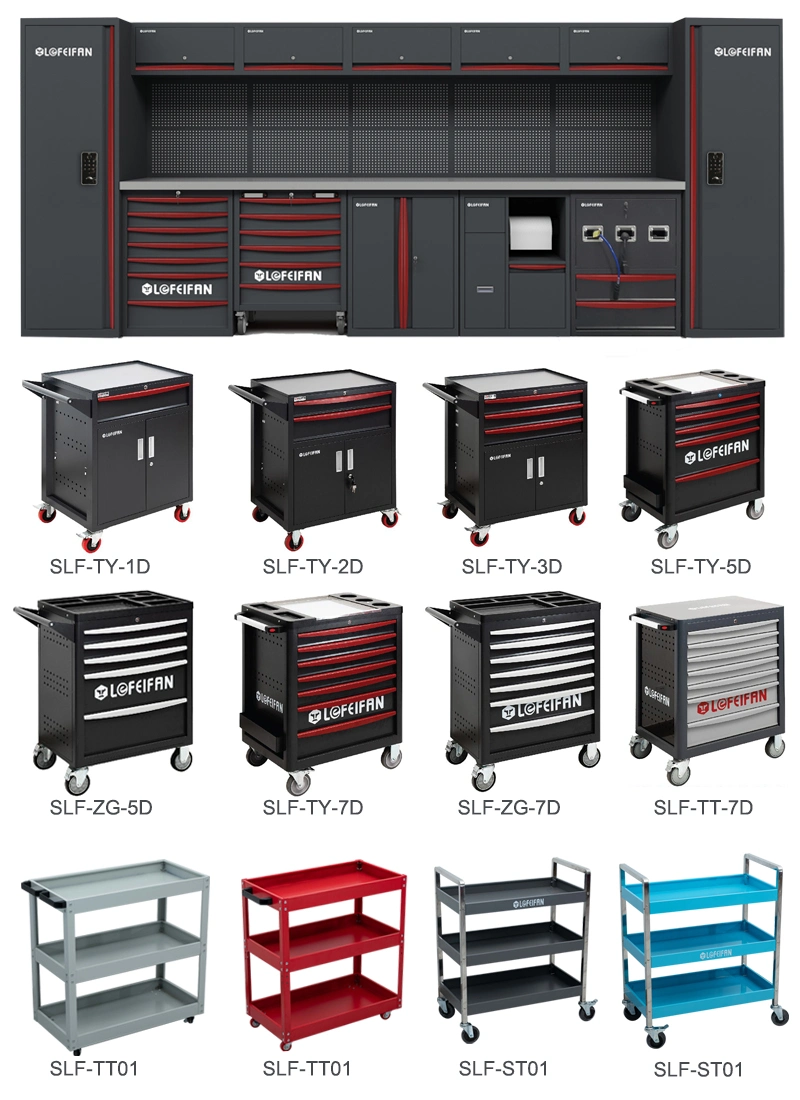 Blue Roll 7 Drawers L-Series 26&quot; Mechanic Garage Storage Tool Cabinet