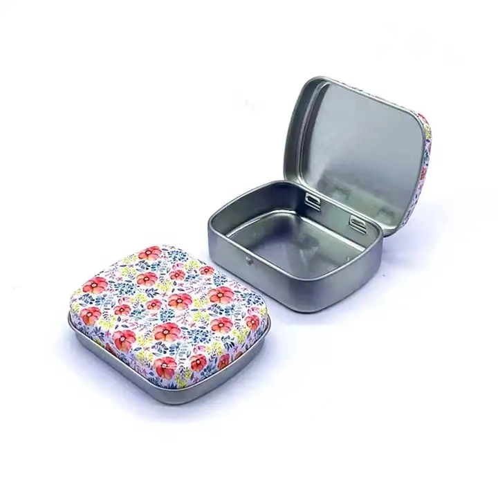 Custom Small Metal Mints Box Tin Can Tablet Medicine Flip Tin Box