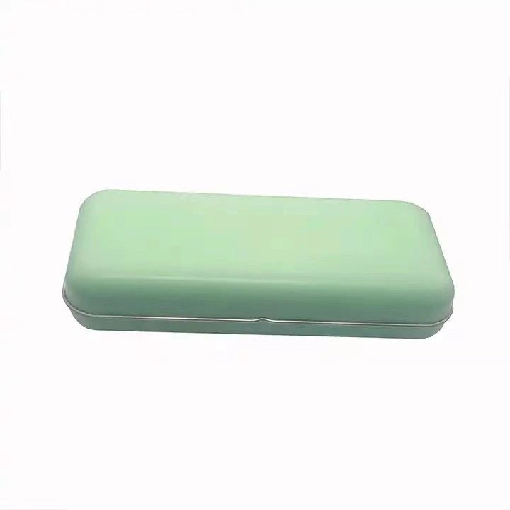 Various Custom Colored Glasses Metal Boxes with Hinged Boxes Pencil Cases