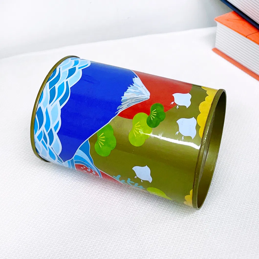 Creative Large Capacity Metal Cylinder Piggy Bank Children&prime;s Gift Box Tin Wholesale