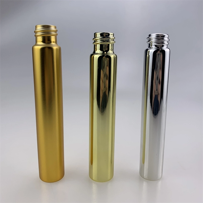 115mm Electroplated Golden Glass Joint Tube Custom Blunt Tubes with Child Resistant Lid