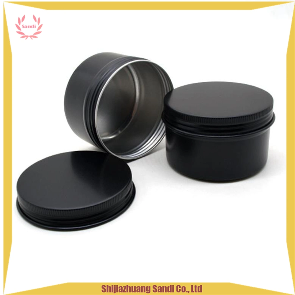 Empty Storage Container Bottle Aluminum Cosmetic Jars 5g 10g 15g 20g Silver Black Metal Aluminum Tin