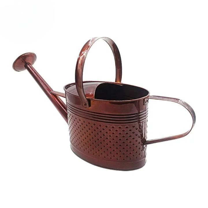 6.7L Large Capacity Garden Galvanized Metal Watering Can