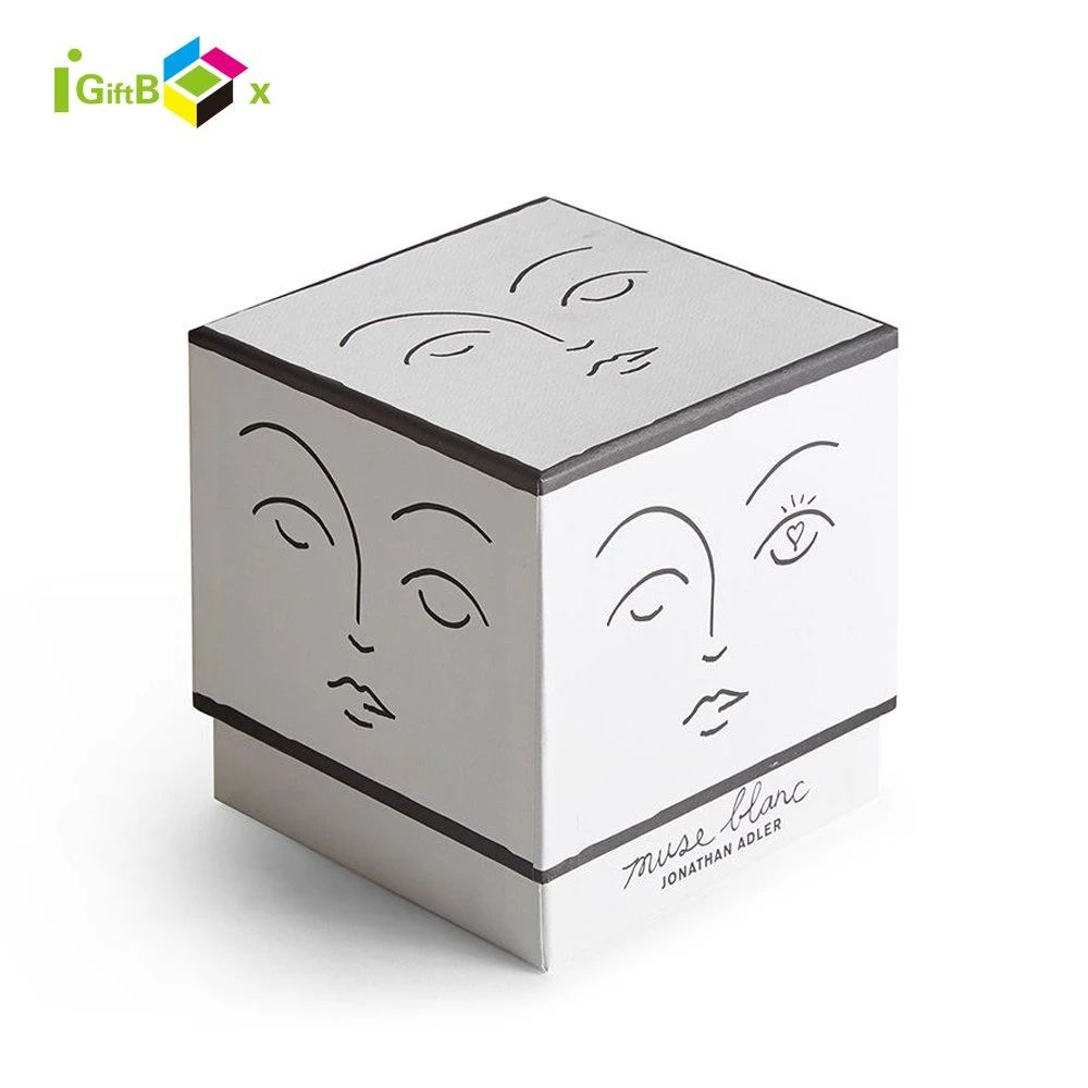 Customized Eco White Scented Tin Candles Personalized Candle Box Packaging