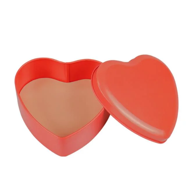 Heart-Shaped Tin Cans Candy Packaged Container Aluminum Tin Box