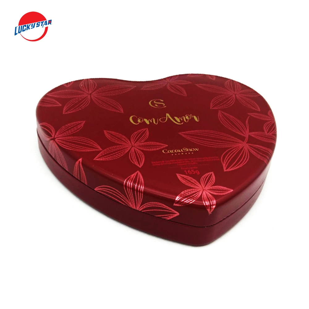 Heart-Shaped Gift or Candy Tin Box