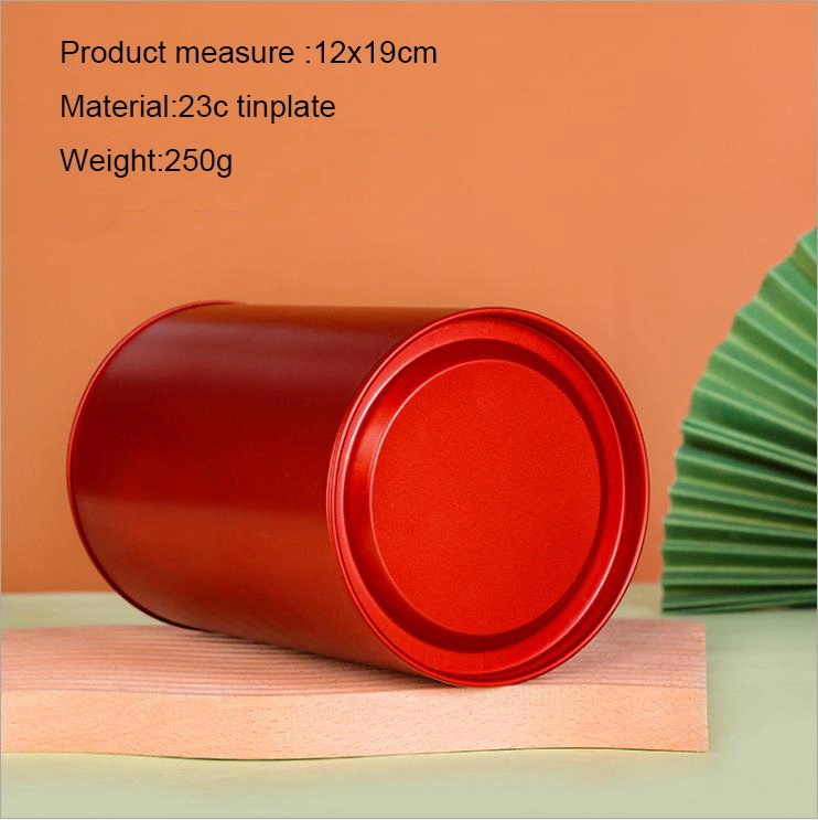 Wholesale OEM ODM Free Sample Food Grade Round Storage Tea Tin Box