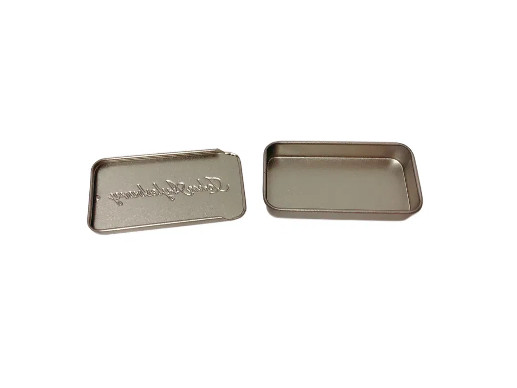 Rectangle Candy Tin Box Metal Tin Small Sweet Tin Box Candy Mint Tin Box with Sliding Lid Tin