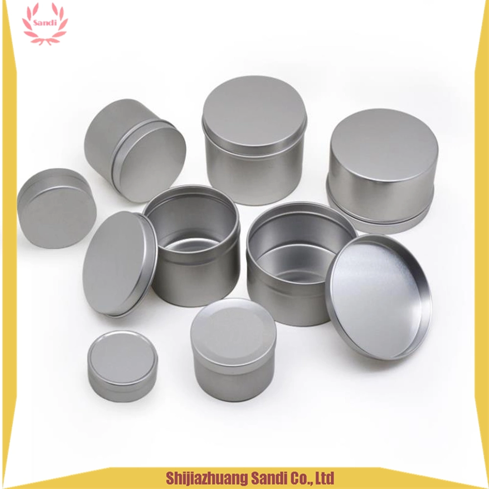 Empty Storage Container Bottle Aluminum Cosmetic Jars 5g 10g 15g 20g Silver Black Metal Aluminum Tin