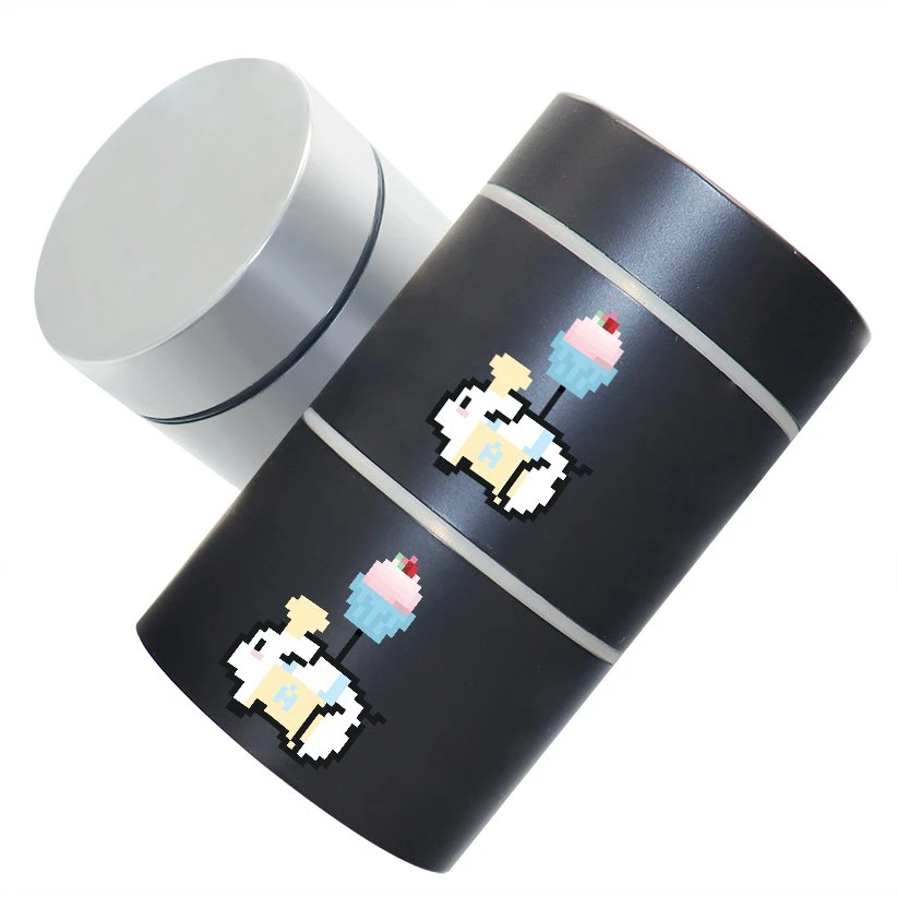 Food Grade 3oz 4oz Herb Flower Storage Childproof Multi-Layer Metal Tin Box