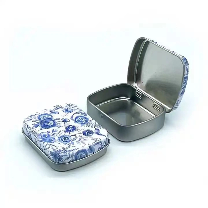 Custom Small Metal Mints Box Tin Can Tablet Medicine Flip Tin Box