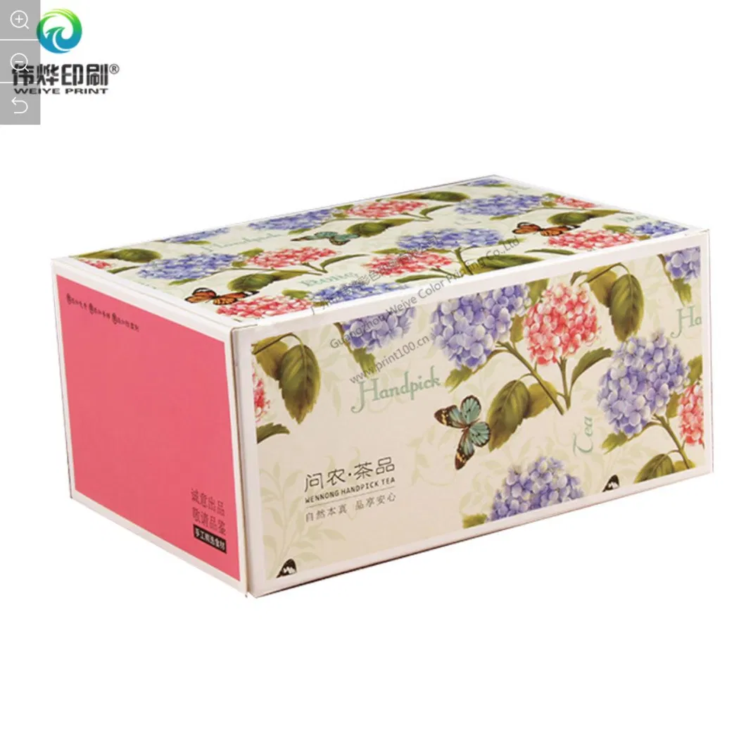 Custom Colorful Design Paper Printing Tea Packaging Box