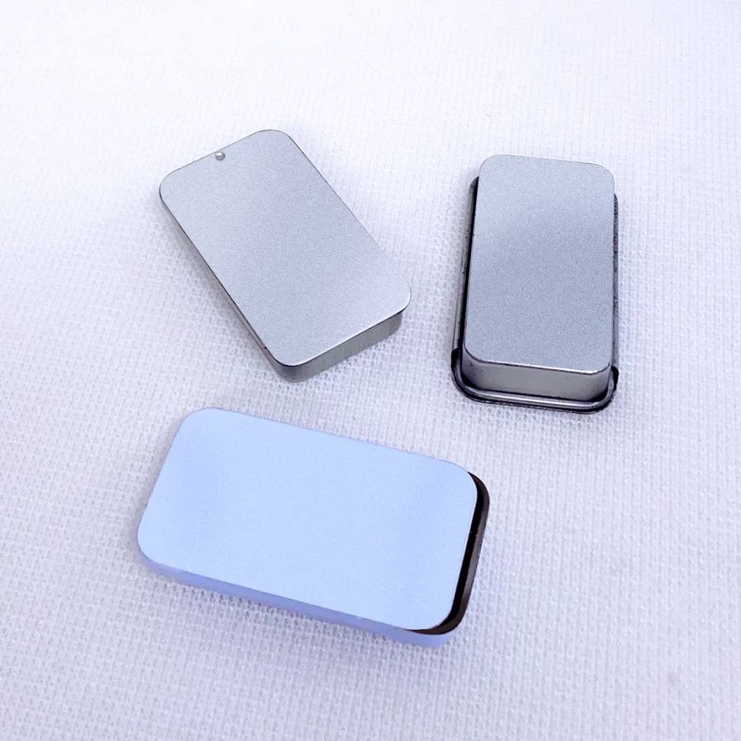 Solid Balm Mini Tin Box Push-Slide Lid Portable Packing Box