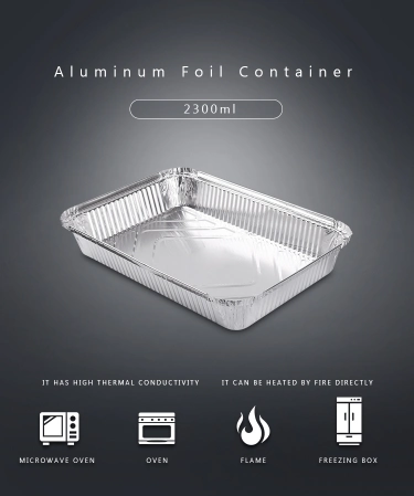 Re315 Disposable Plate Tin Aluminum Foil Food Container with Lid