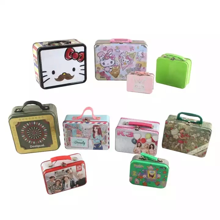 Unique Food Grade Custom Metal Material Nice Premium Printing Lunch Tin for Kids Ect