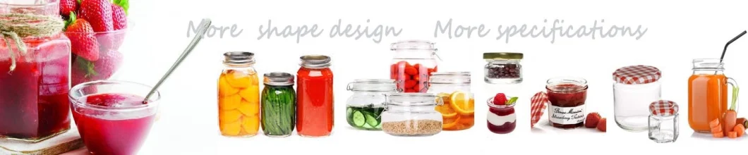 Wholesale Wide Mouth Glass Packaging Round Jar with Sealed Ring, Airtight Food Storage/Pickle Glass Jar with Metal Clips