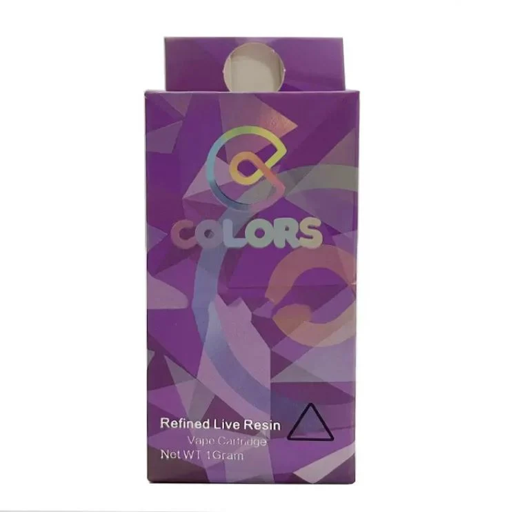 Colors Vape Cartridges Round Metal Tips 10 Color Boxes Packaging with Sticker Thick Oil Empty Vape Carts