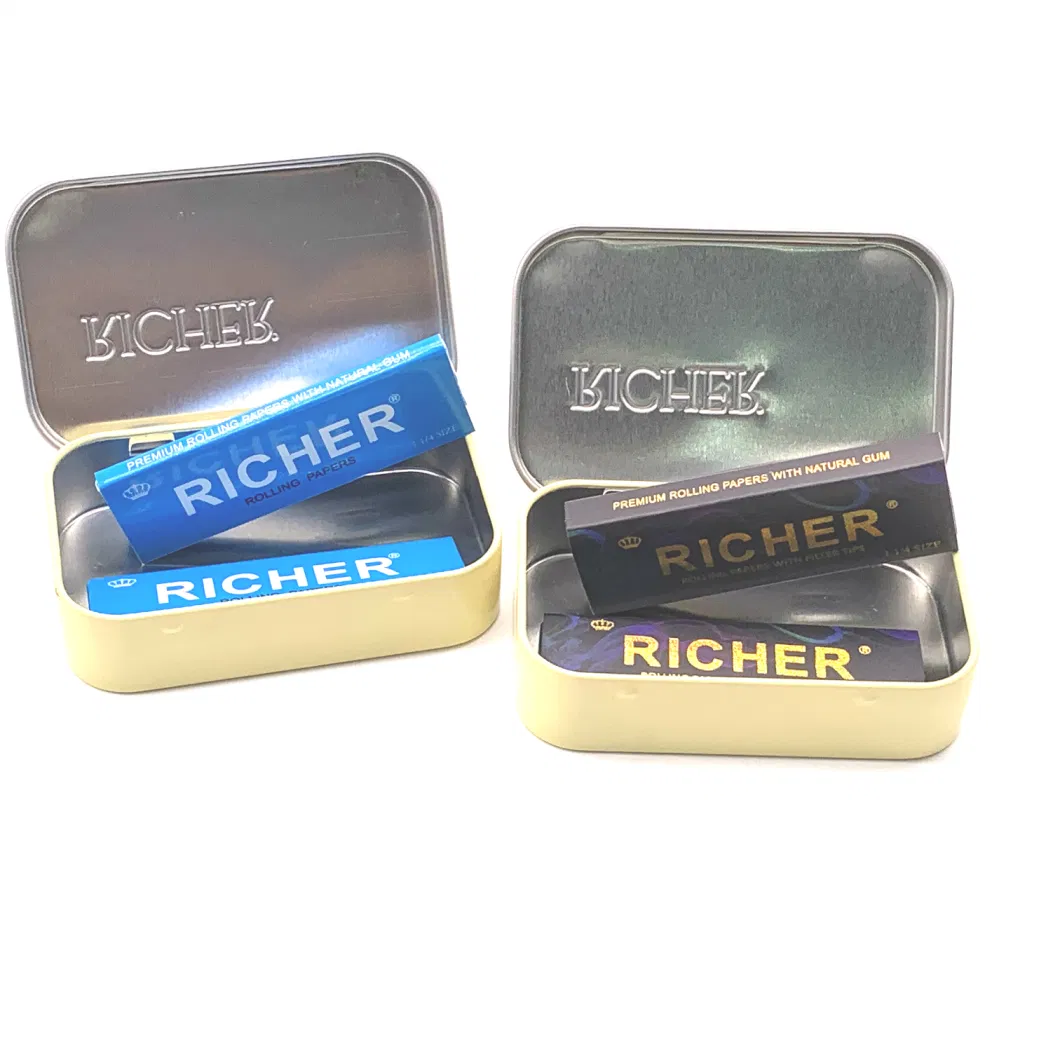 Richer Smoking Rolling Paper Tin Box