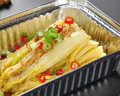 Aluminum Foil Containers Catering Food Packaging Disposable Tin Foil Tray Disposable Tin Foil Tray with Plastic Lid