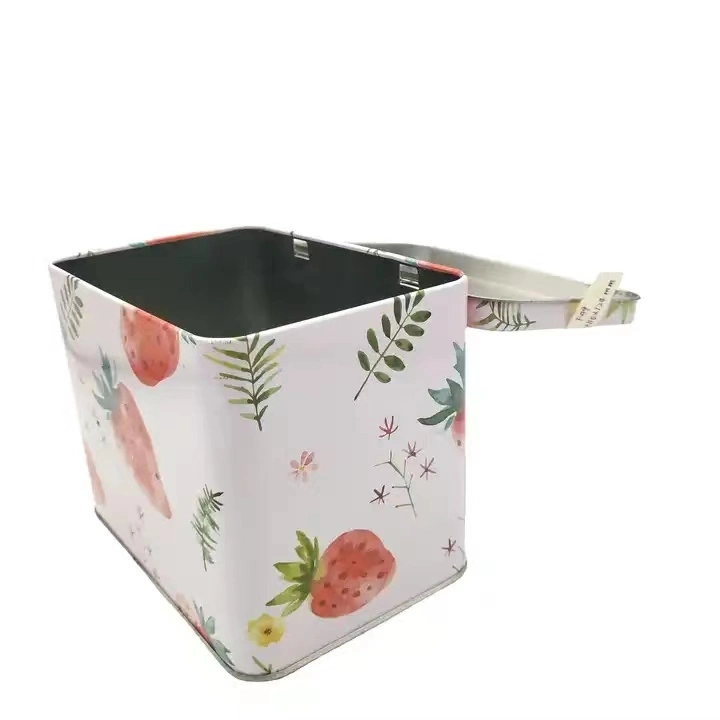 Hot Vintage Flower Tin Box Food Storage Tin Holiday Gift Metal Box