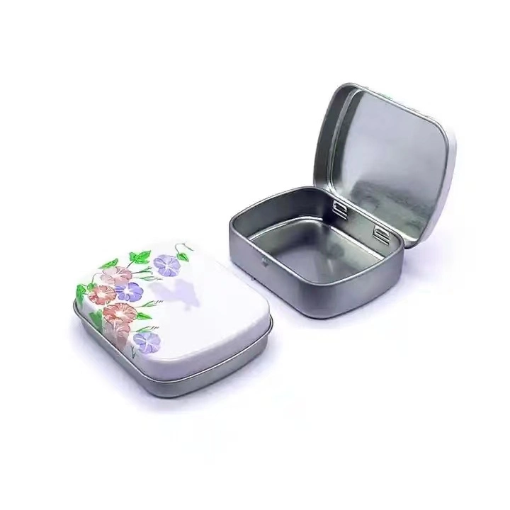 Custom Small Metal Mints Box Tin Can Tablet Medicine Flip Tin Box