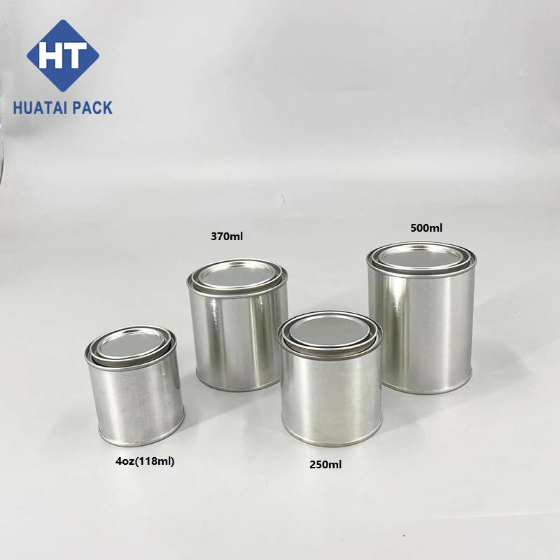 Factory Paint Tin Can with Lever Lid 1pint Small Round Tin Can for Paint