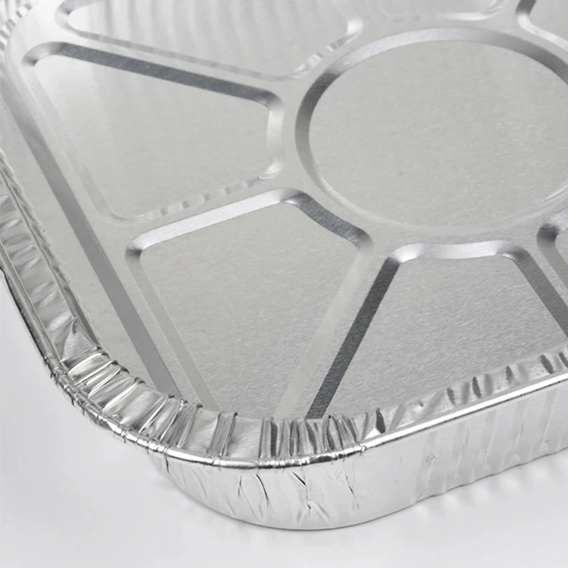 Wholesale Disposable BBQ Tin Foil Tray Aluminum Foil Takeaway Packing Box Aluminum Foil Container Pans