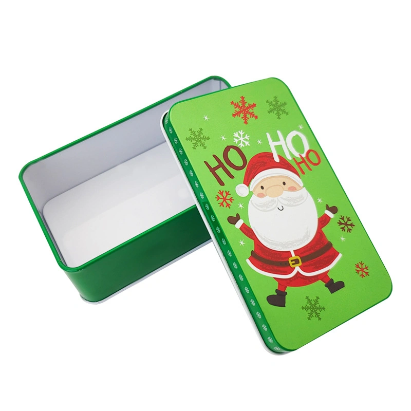 Custom Shaped Christmas Tin Box Cookies Wrapping Gift Box