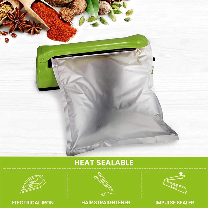 Mylar Bags for Food Storage with 100cc Oxygen Absorbers 1 Gallon Ziplock Resealable Mylar Bags