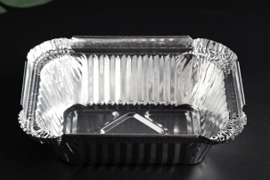 1 1/2lb Oblong Deep Pan Disposable Aluminum Foil Tins Portable Food Containers