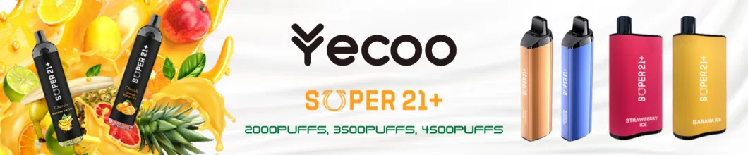 Yecoo Big Puffs Box Mod Disposable Vape 6000 Puffs 13ml