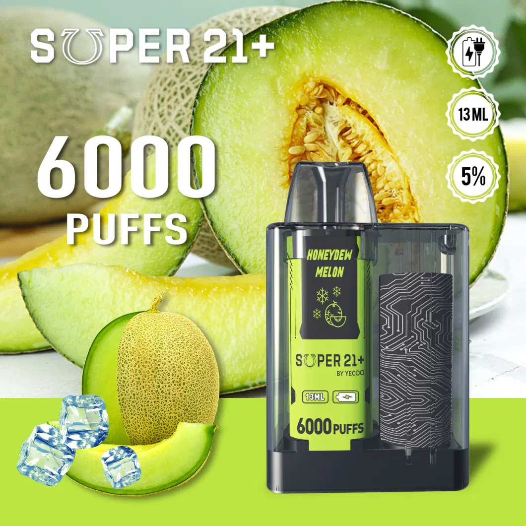 2022 New Product 6000puff Vape 1 Time Rechargeable Battery Box Mod