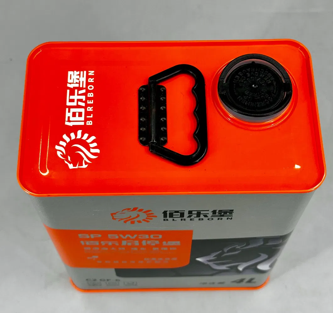 F-Style Wholesale 4L Empty Metal Packaging Rectangular Tin Can for Motor Engine Oil