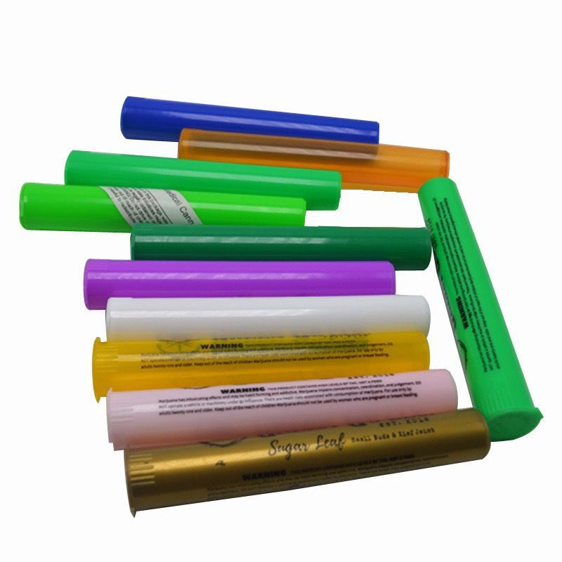 Wanchuang Plastic Smoking Accessories Rolling Paper Jar Storage Plastic Tube