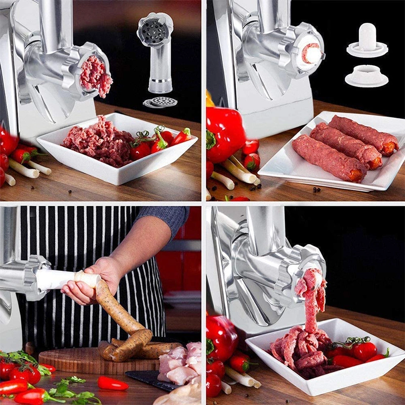 Small Home Appliance Metal Grinder Machine Electric Meat Grinder for Pork Sausage Stuffer Tubes Mincer Food Processor Chopper Maker