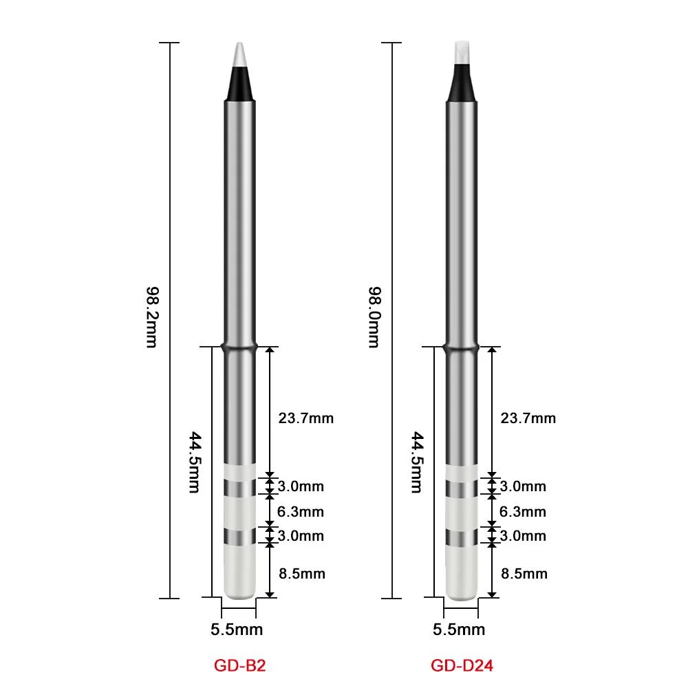 Gvda Gd300 Bc2 B2 Ils Kr K65 Bc3 Internal Heating Type Lead Free Soldering Station Kit Soldering Iron Tip