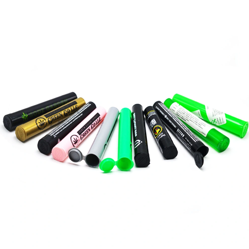 Wanchuang Plastic Smoking Accessories Rolling Paper Jar Storage Plastic Tube